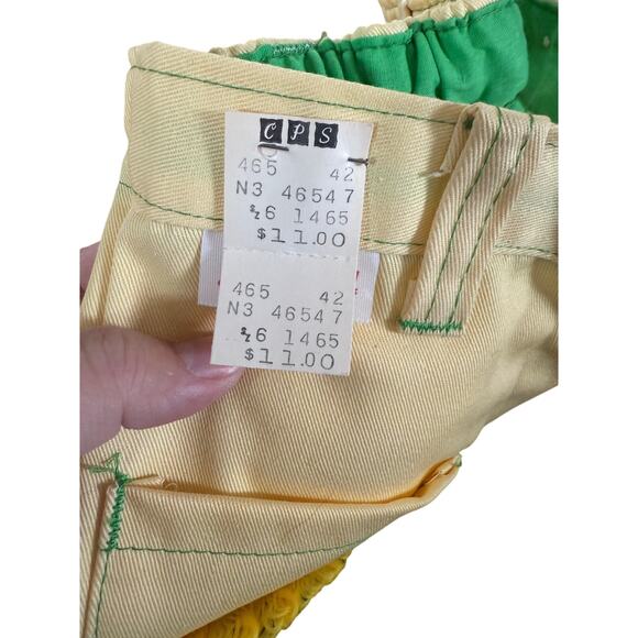 NWT just girls deadstock yellow embroidered pants - Picture 2 of 7